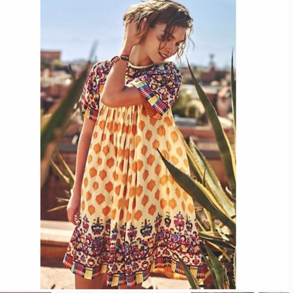 Like New boho Anthropologie Tanvi Kedia Narcisa Tunic Dress size XS